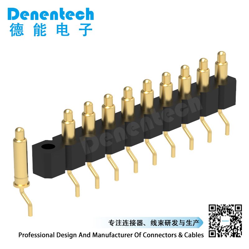 Denentech热销3.00MM弹簧针H4.0单排公座90度SMT